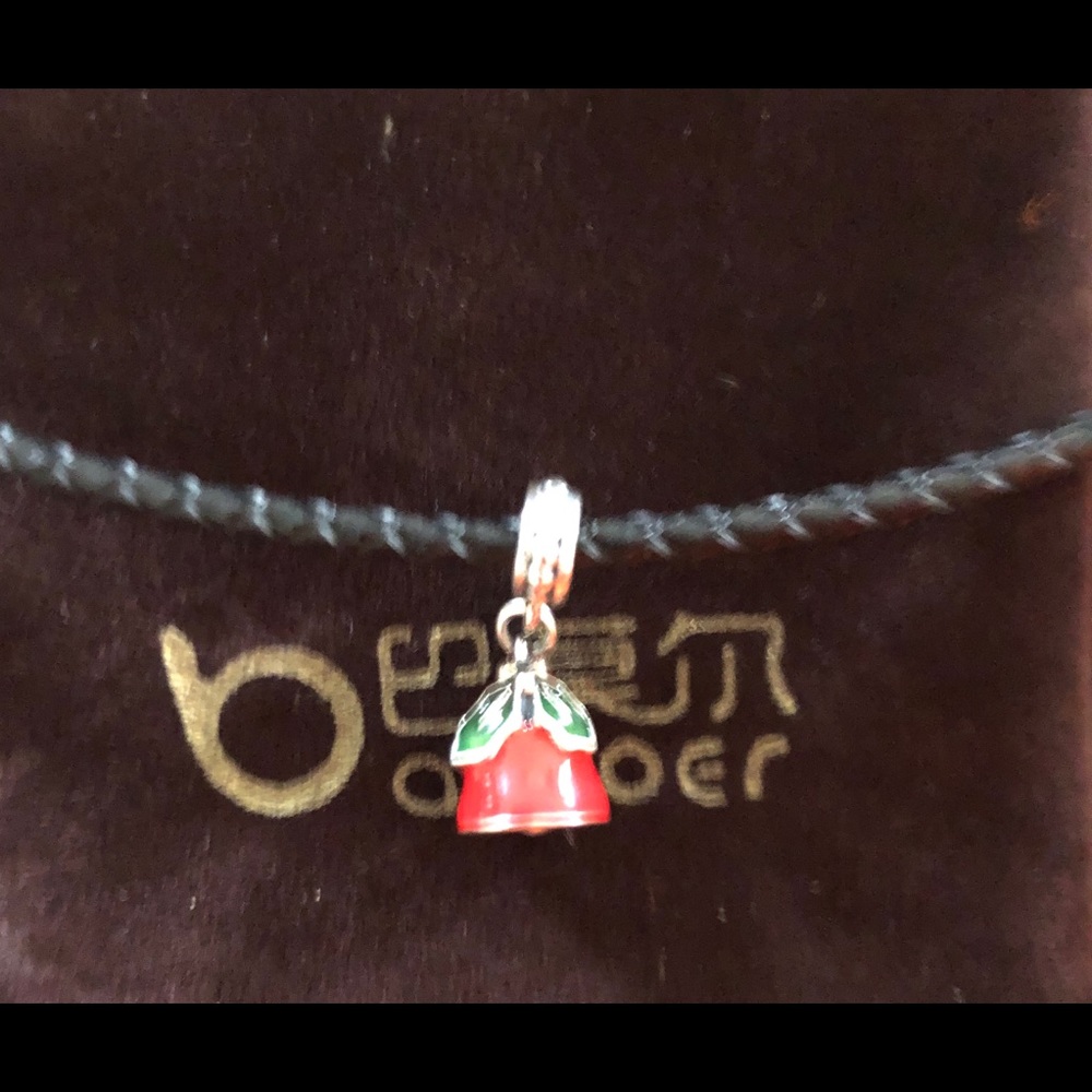 Sterling Silver Holly Bell Charm,791230